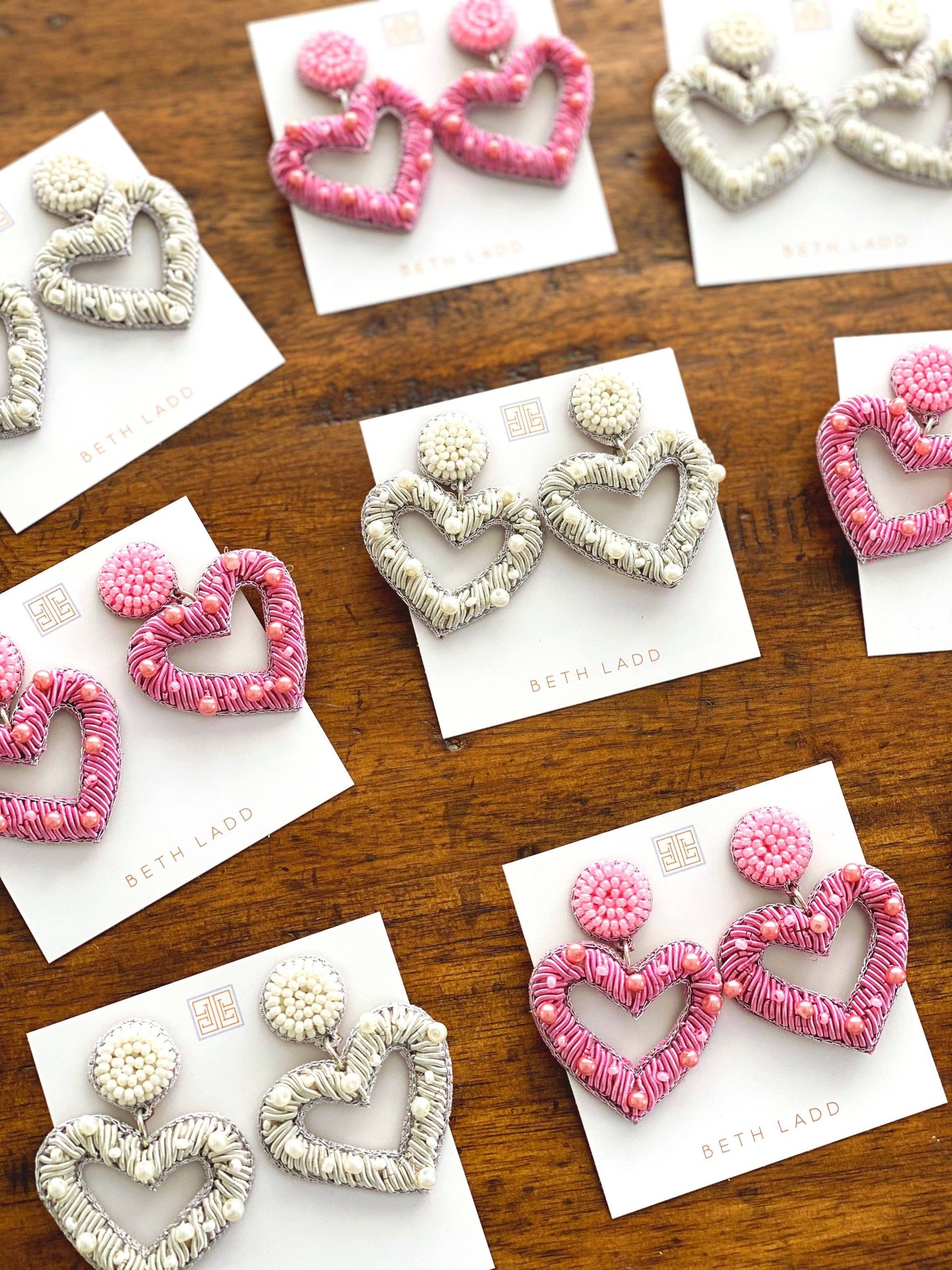 Beth Ladd Collections - Ivory Pearl Heart Earrings