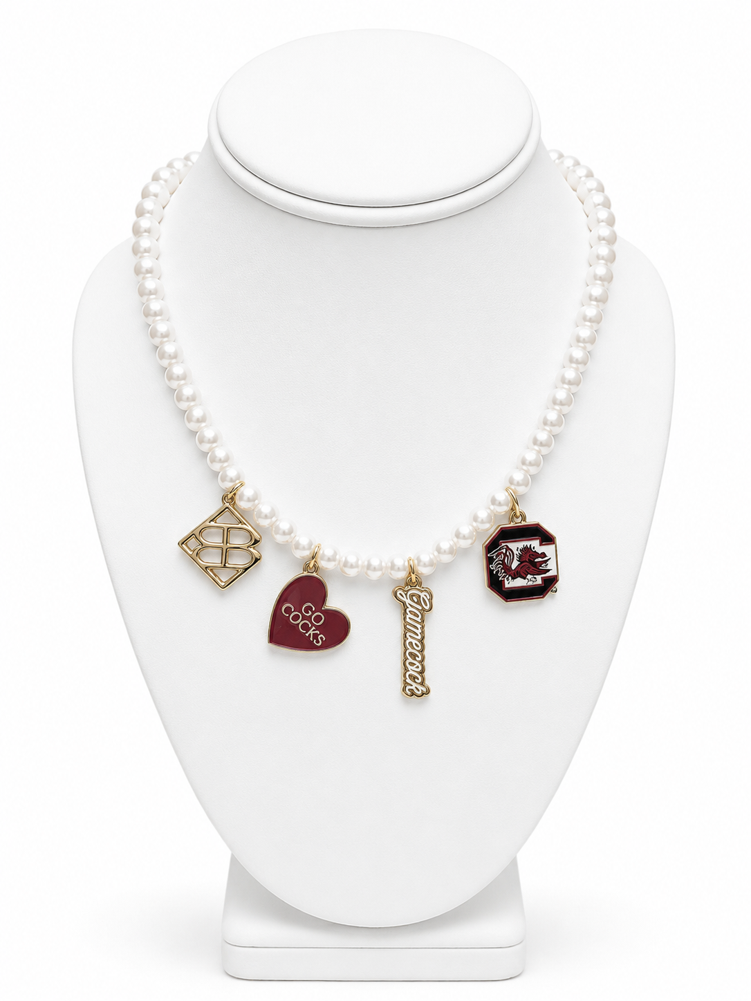 South Carolina Pearl Charm Necklace