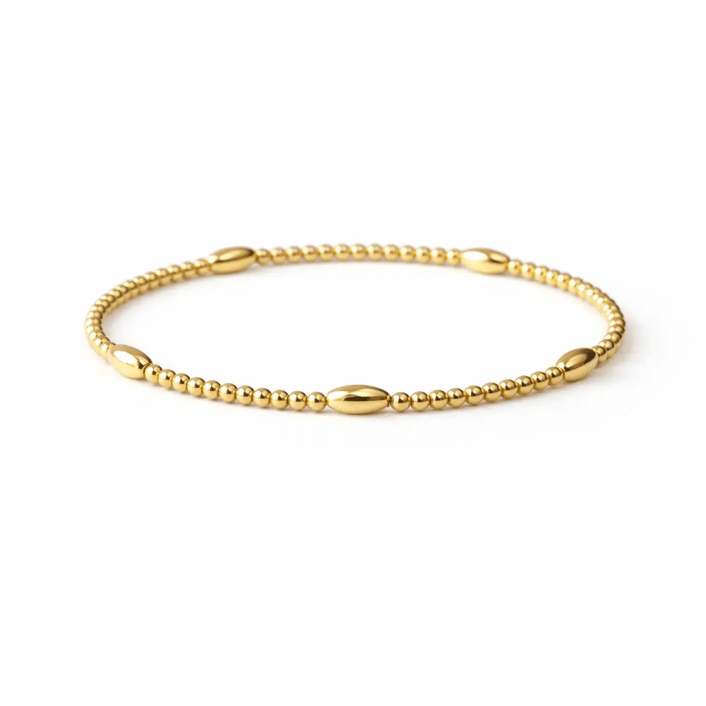 Classic Oval All Gold Bracelet