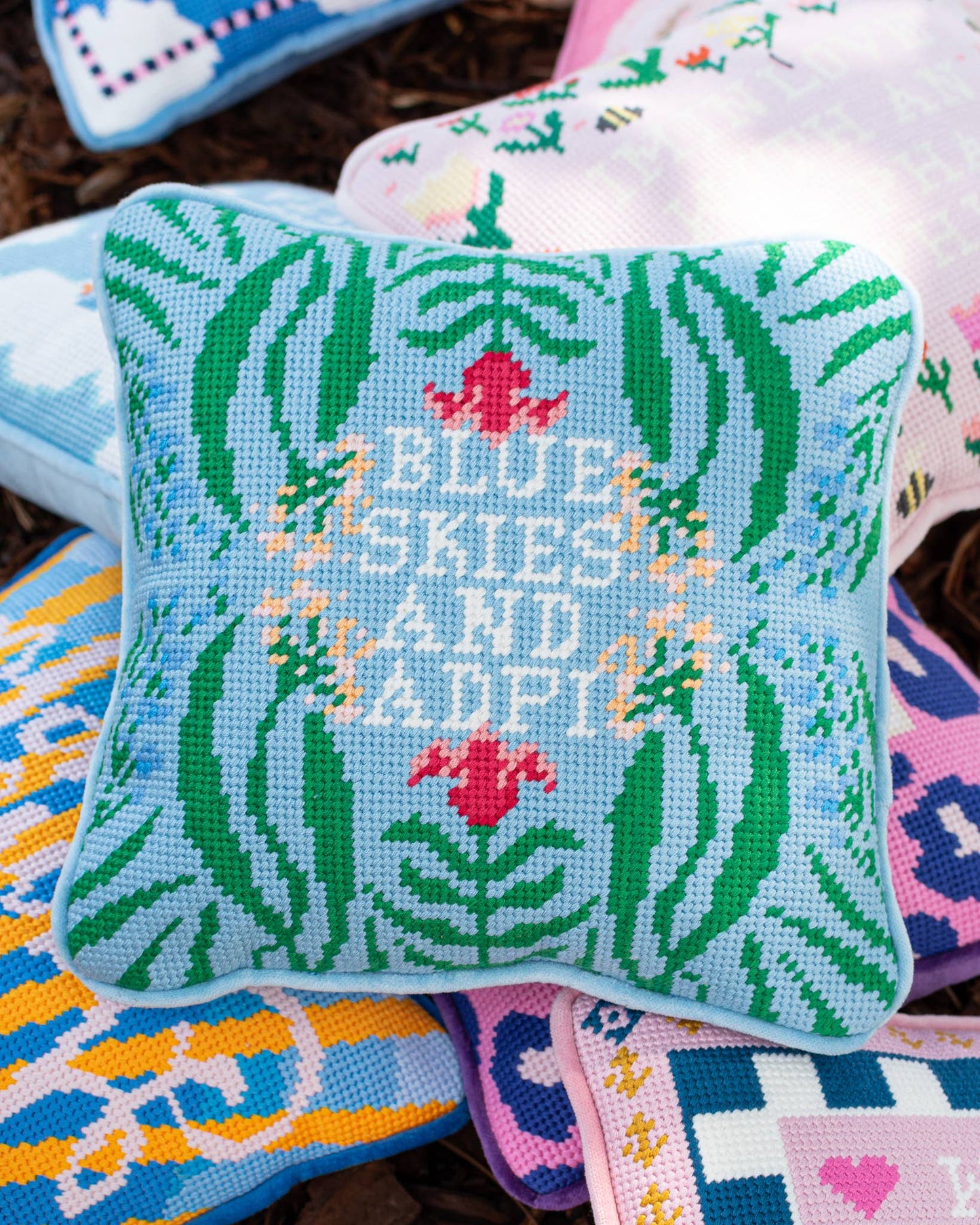 ADPi Needlepoint Pillow