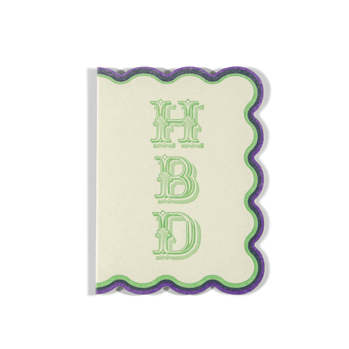 Mini Letterpress Enclosure Card | HBD