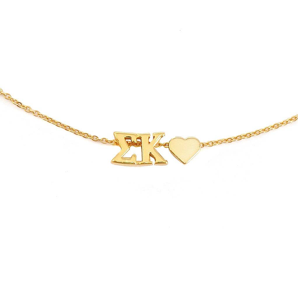 Heart Necklace - Sigma Kappa