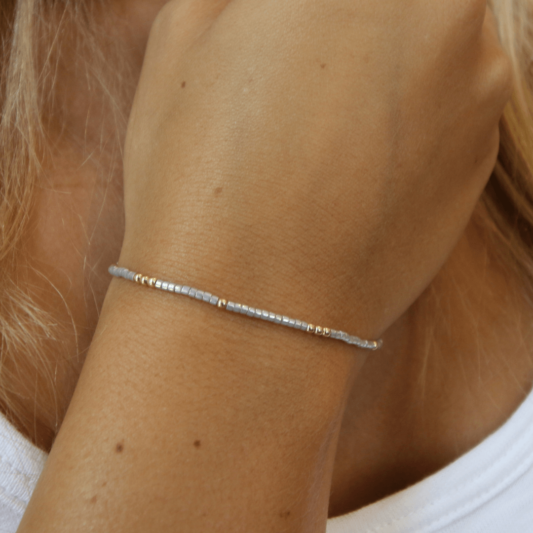 14k GF Bracelet - 2mm Newport Silver - 6.5"
