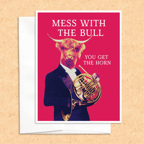 Bull by the Horn Card