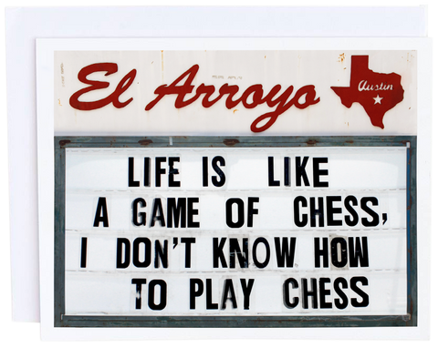 El Arroyo - Chess Card
