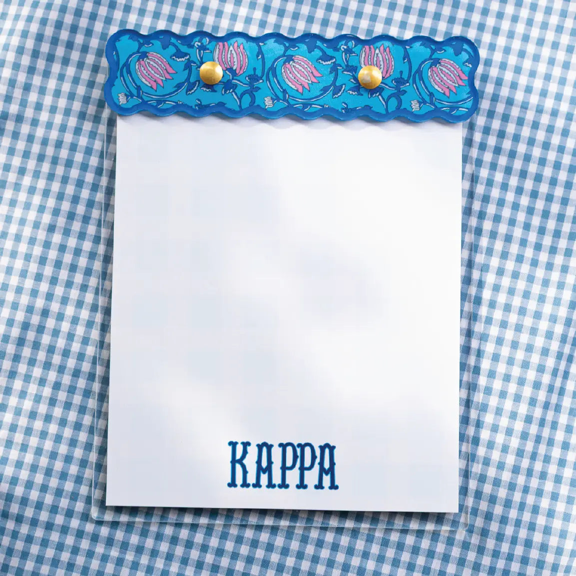 Block Print Notepad - Kappa Kappa Gamma