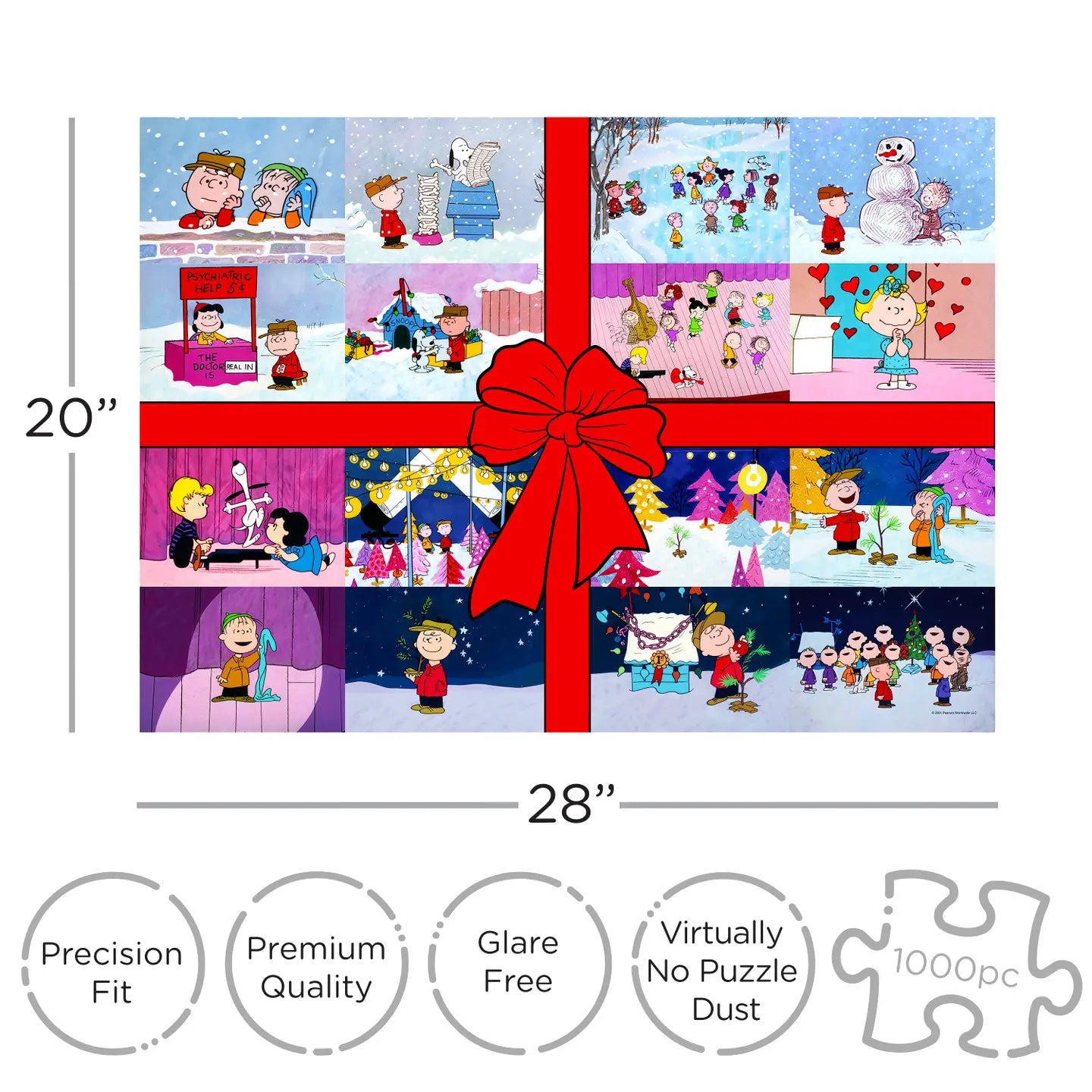 Peanuts Christmas Present 1000 Piece Puzzle