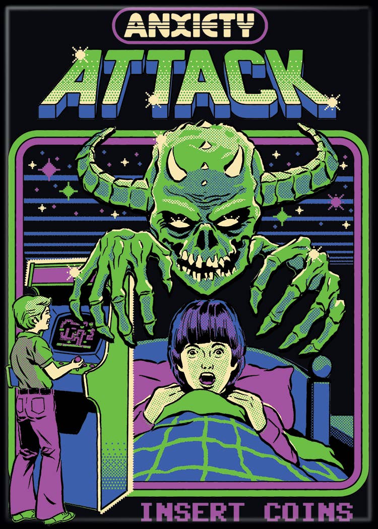 Steven Rhodes Anxiety Attack Magnet