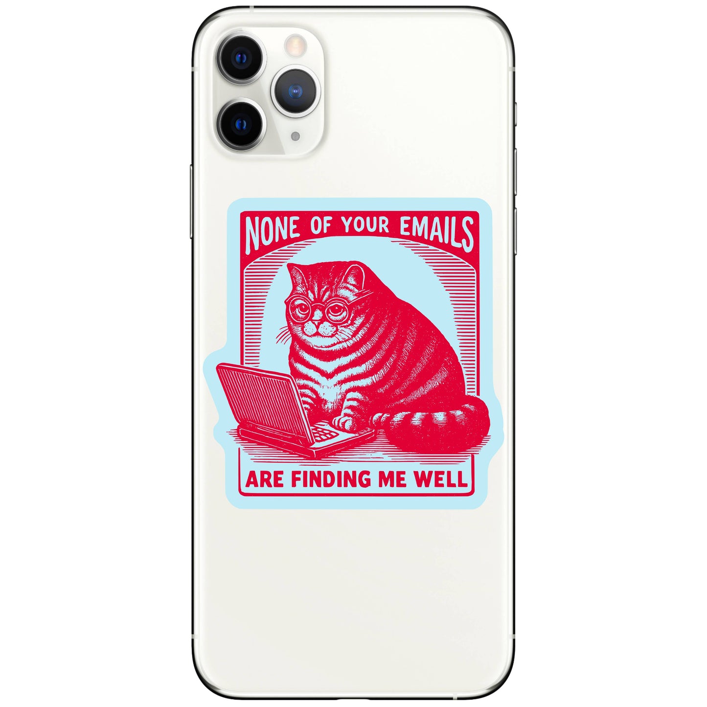 Emails Finding Me Well Sticker