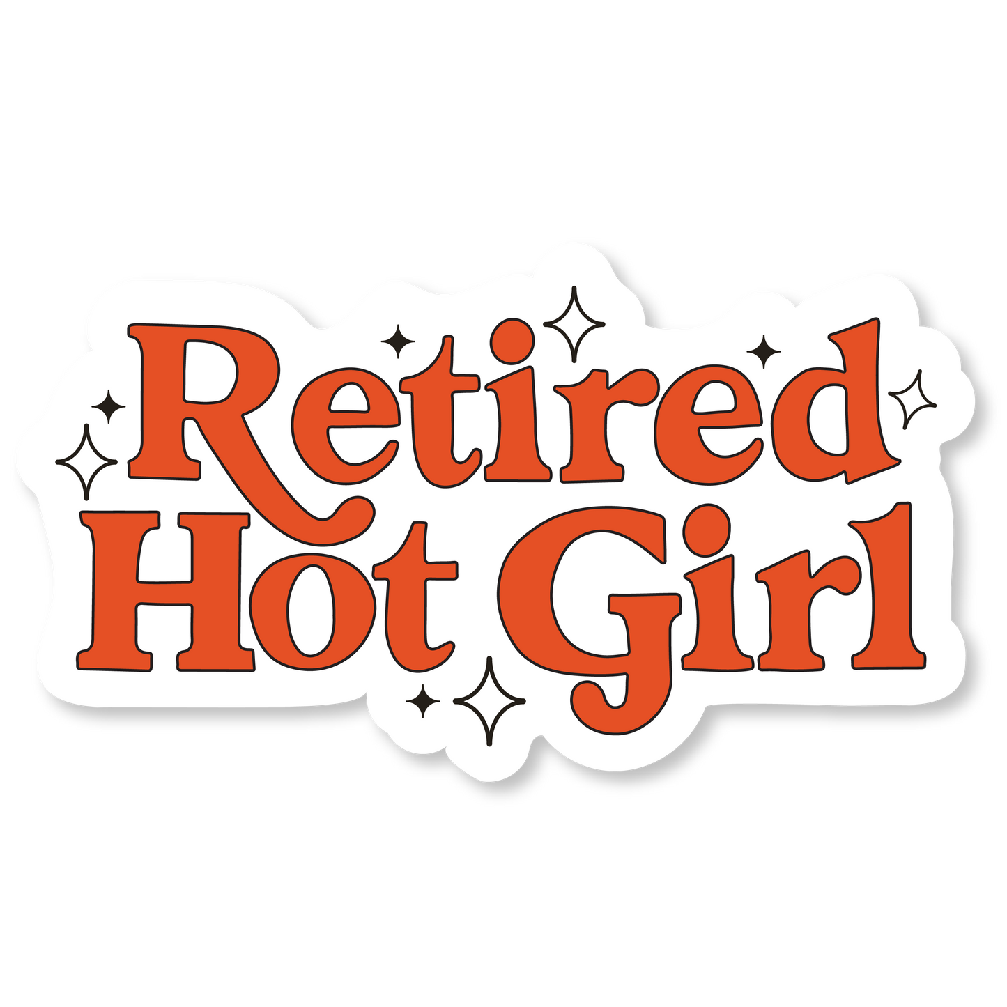 Retired Hot Girl Sticker