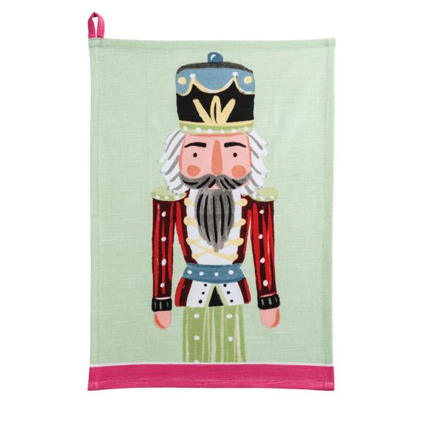 Green Nutcracker Tea Towel