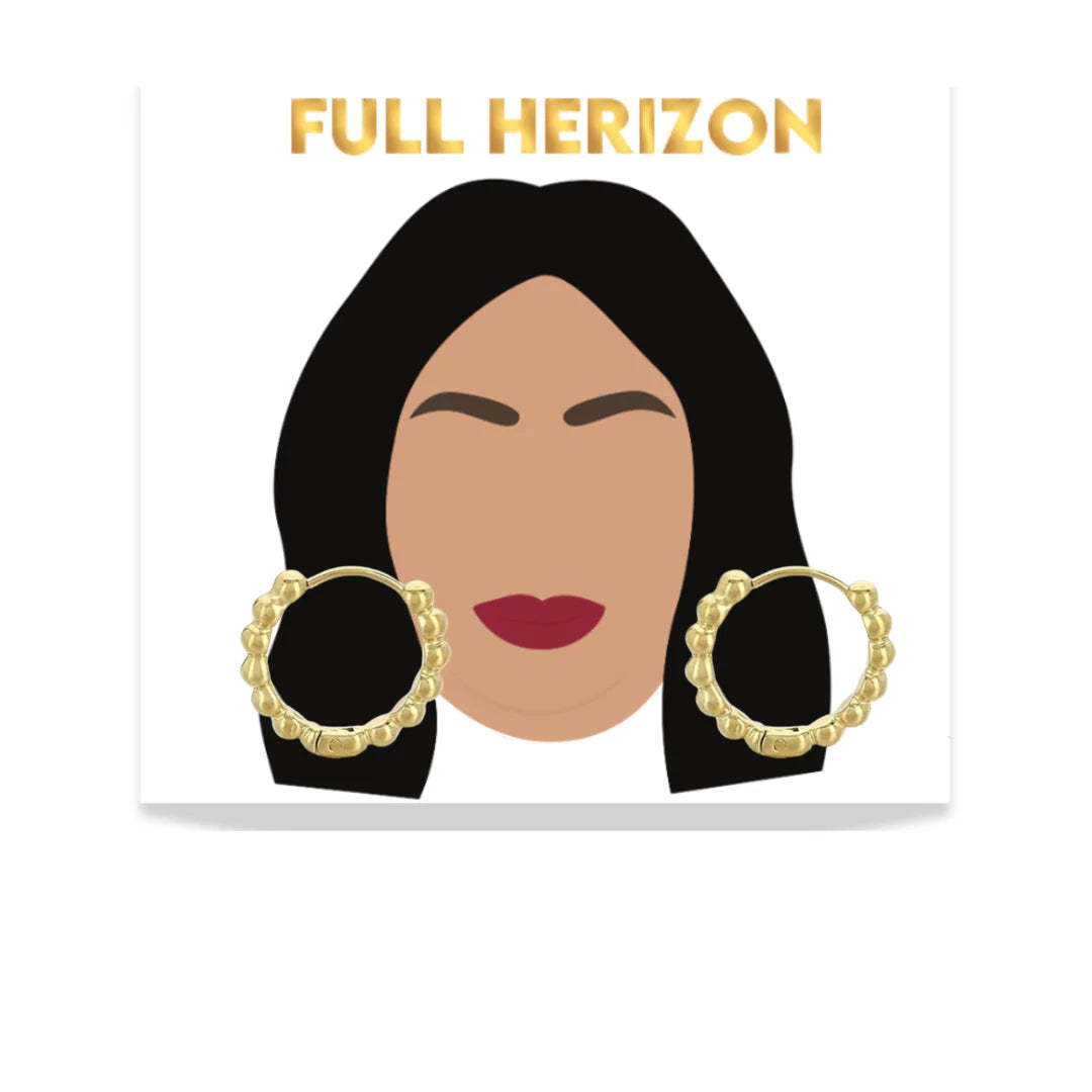 Bubble Gold Hoops