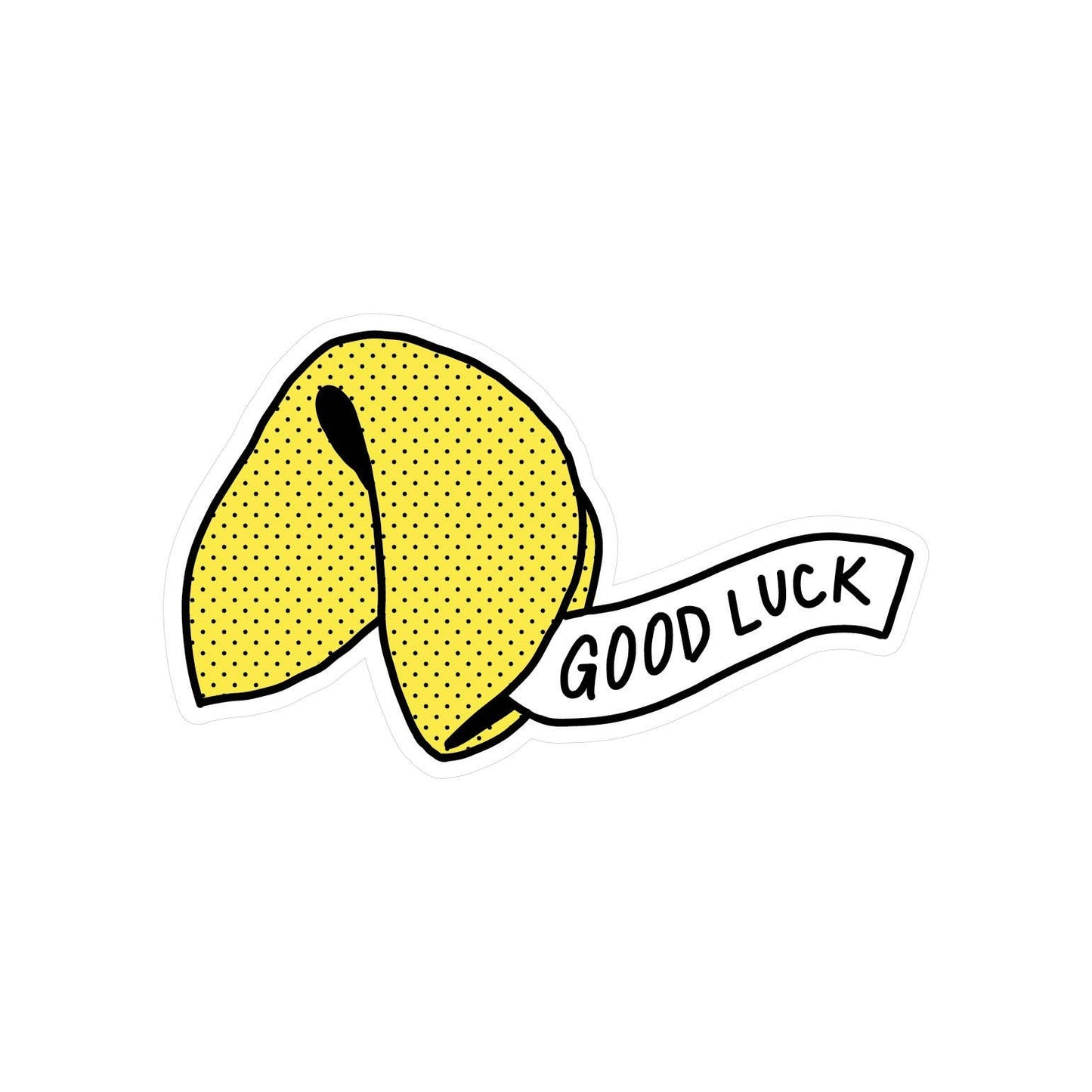 Fortune Cookie Vinyl Sticker