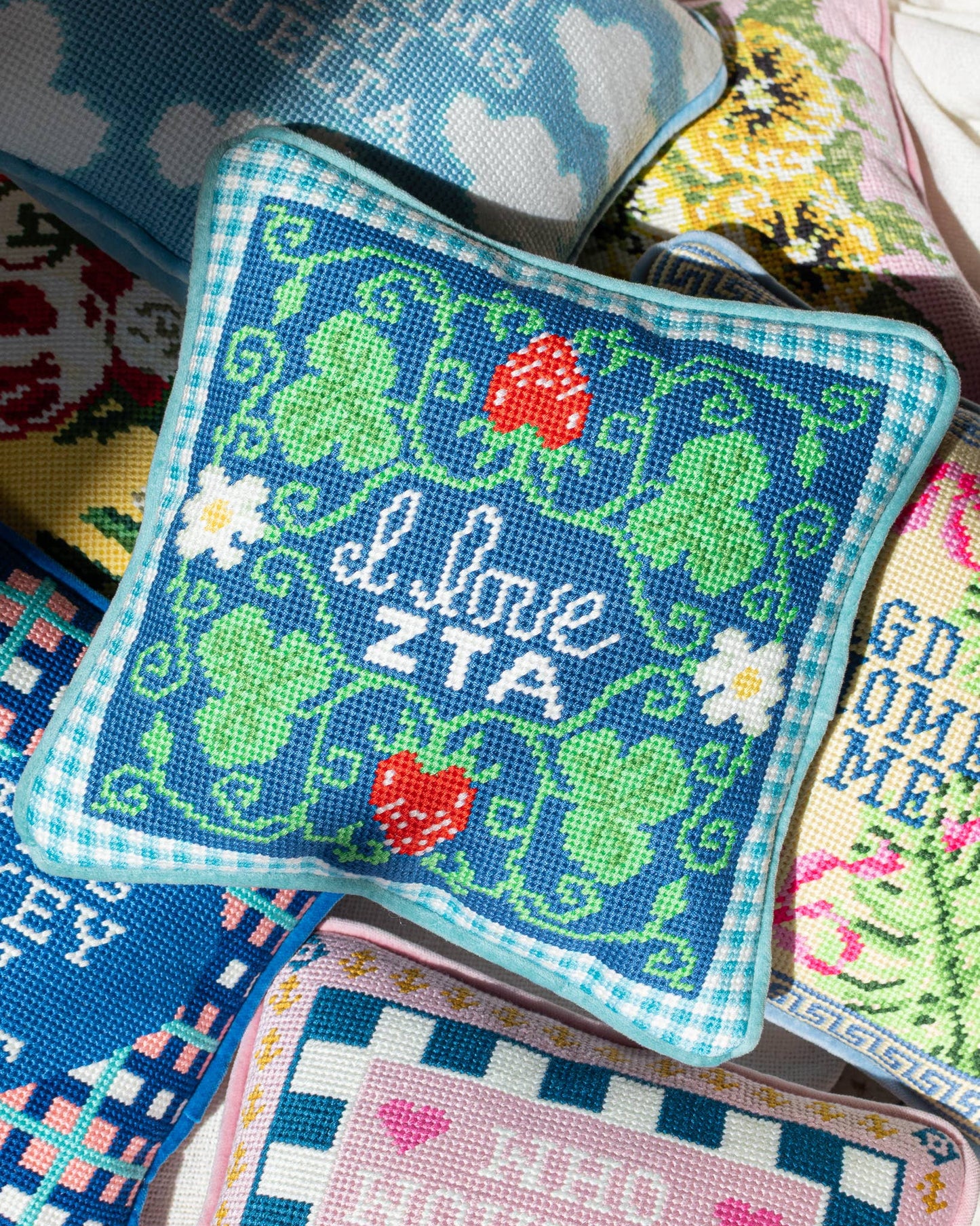 ZTA Needlepoint Pillow