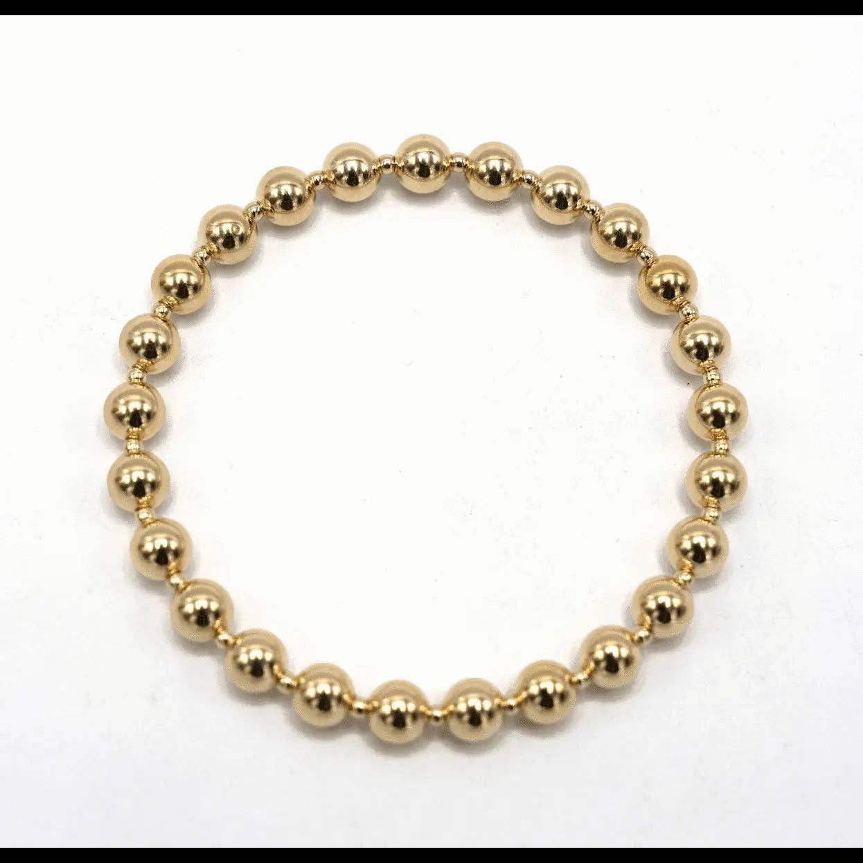 4mm+2mm+4mm Gold Filled Waterproof Dimension Bracelet: 6.5