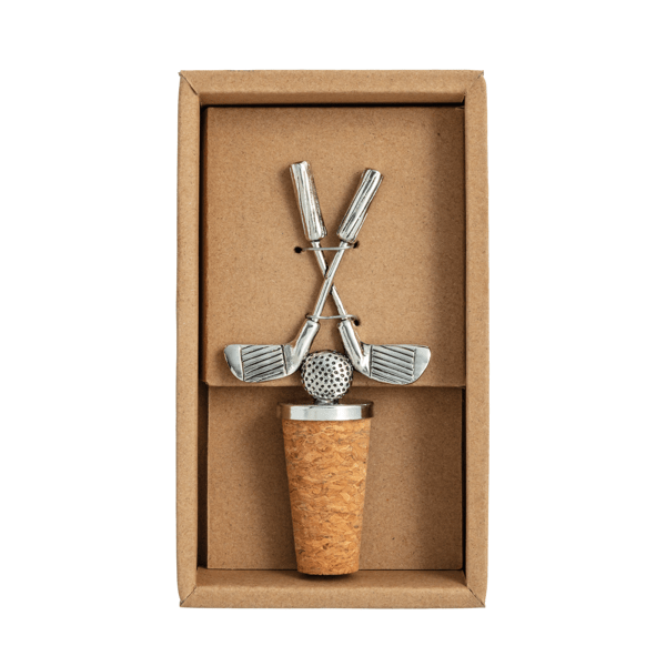 Clubs Metal Bottle Stopper