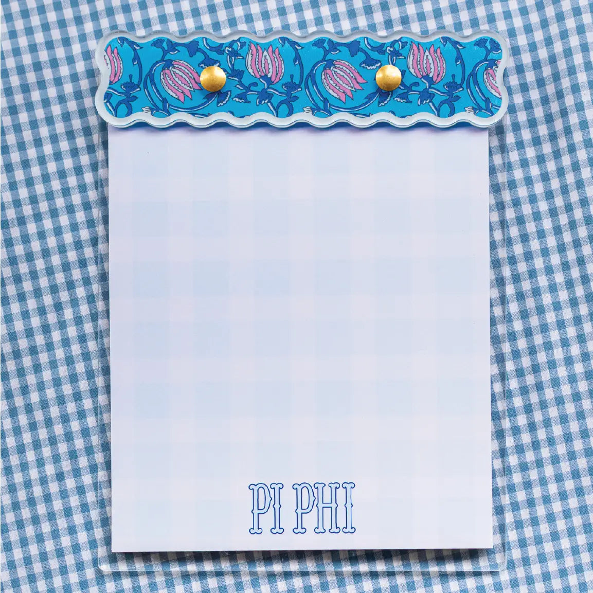 Block Print Notepad - Pi Beta Phi