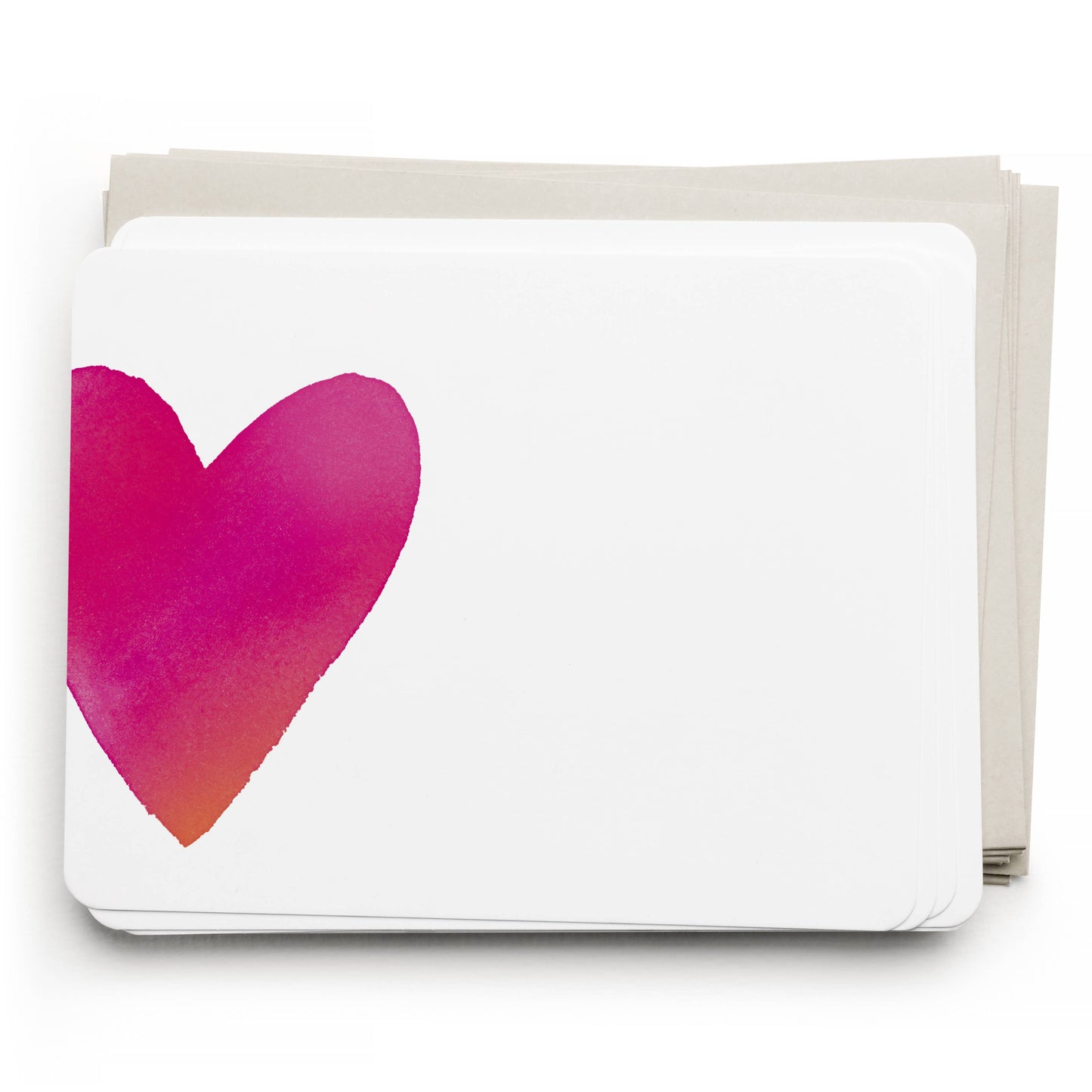 Big Heart Flat Note Set