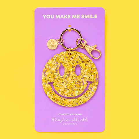 Confetti Smiles Keychain