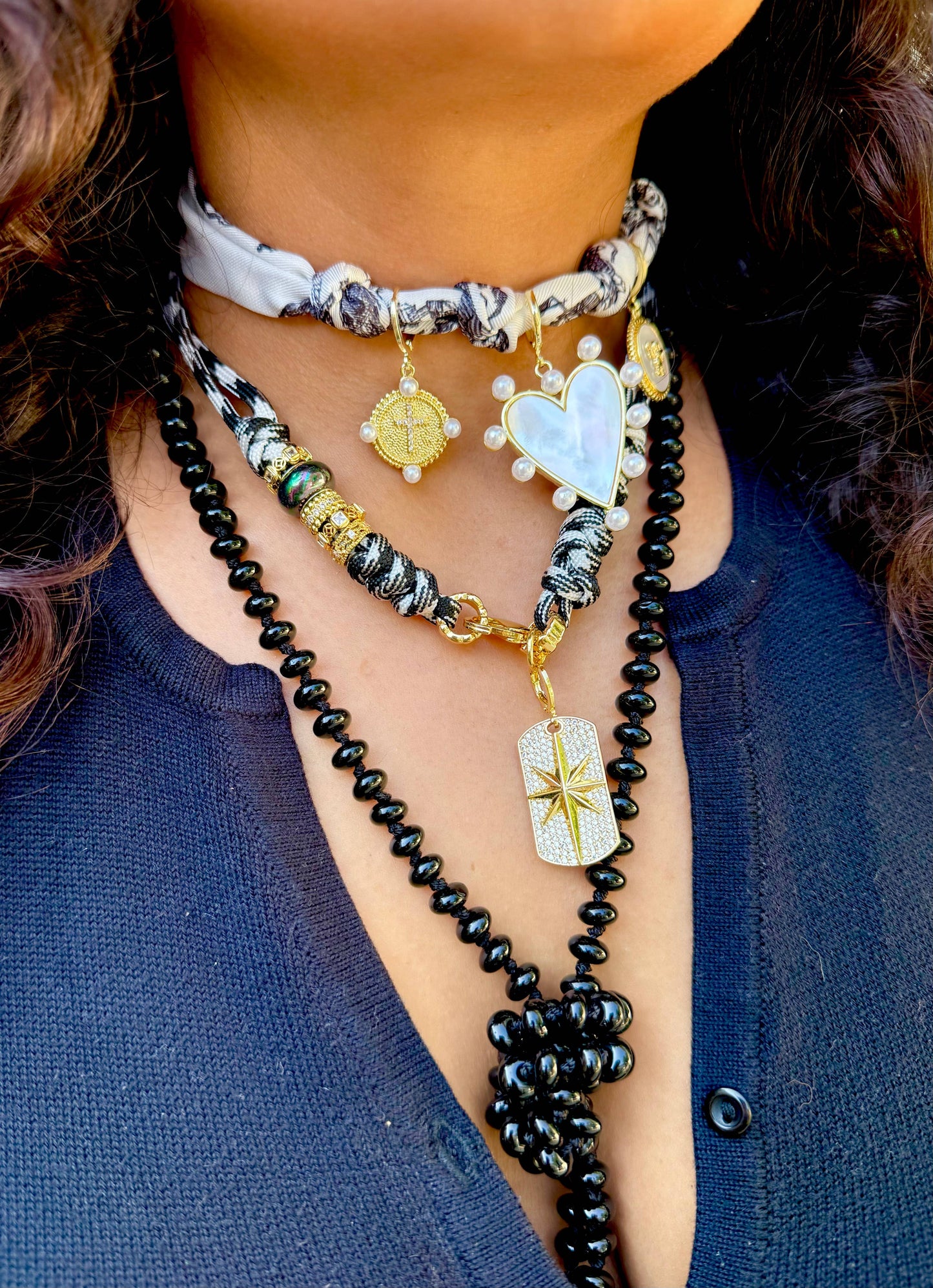 Johnny Black Rope Necklace