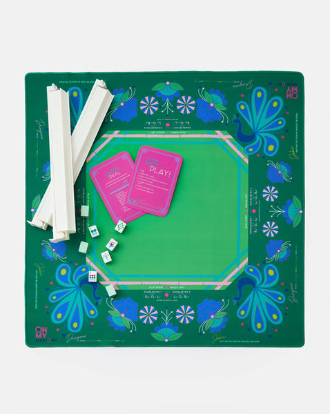 Oh My Mahjong - Birdie Green Mahjong Mat