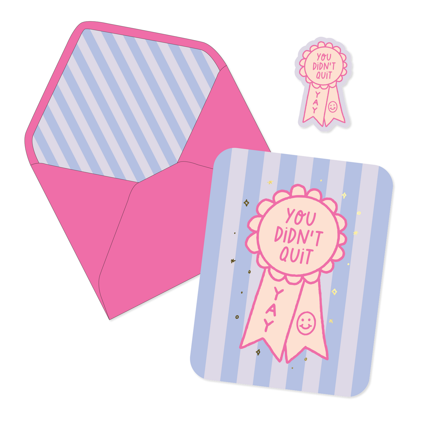 You Didn't Quit Ribbon Card