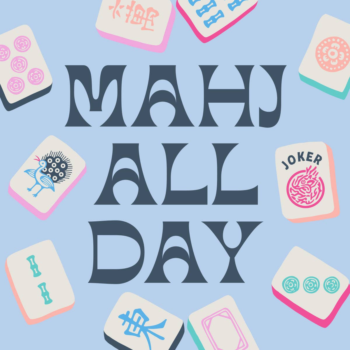 Mahjong Napkin - Mahj All Day