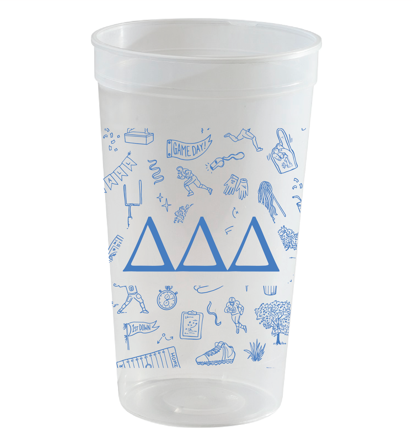 Tri Delta Greek Cups