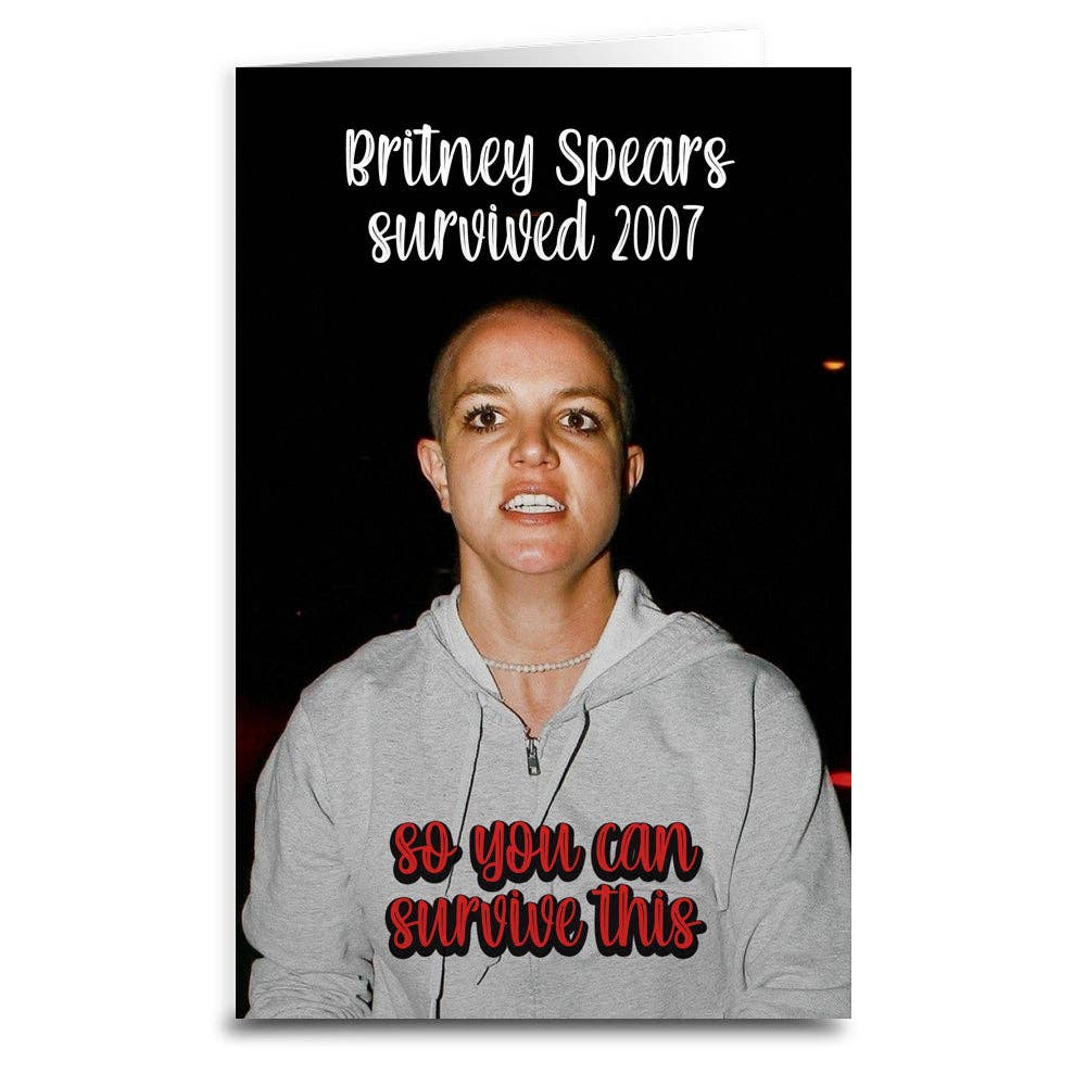 Britney Spears Survived Card