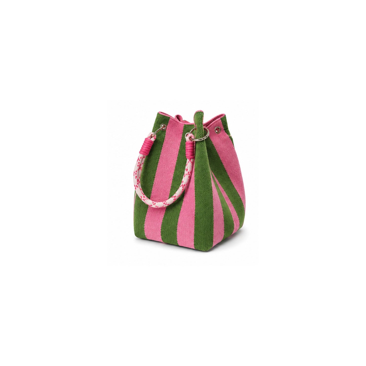 Boho Clutch - Pink/Green