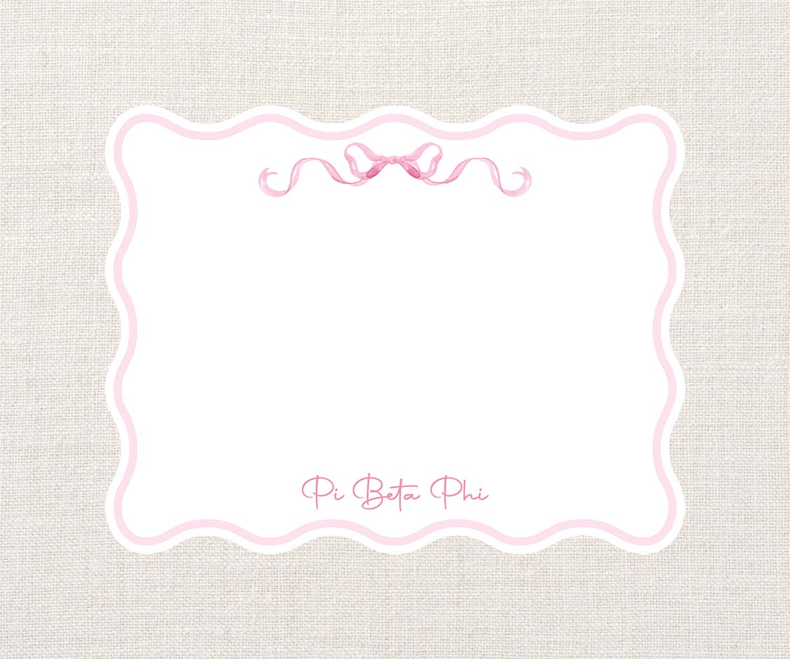 Pi Phi Coquette Notecards
