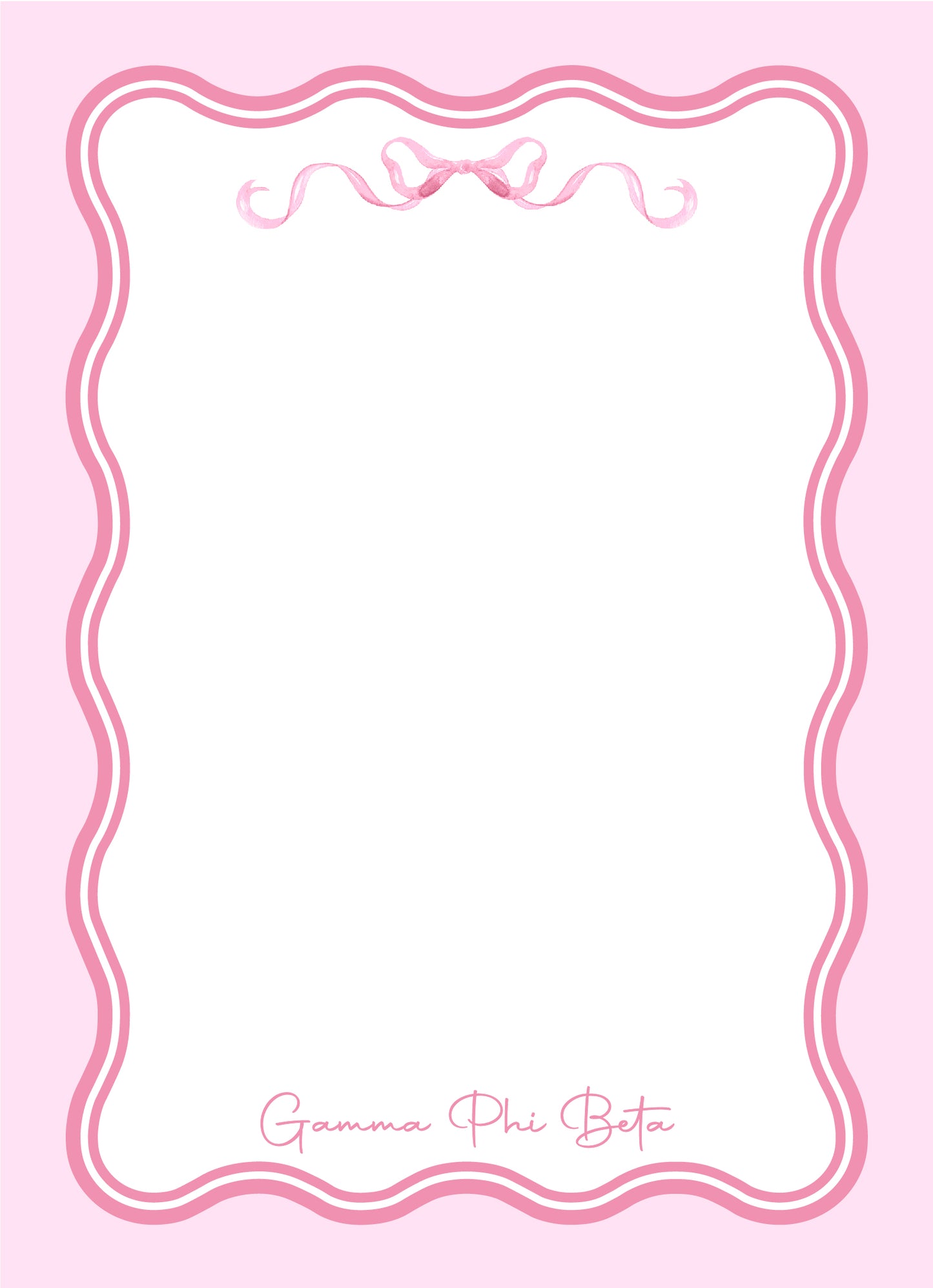Coquette Sorority Notepad - GPhi