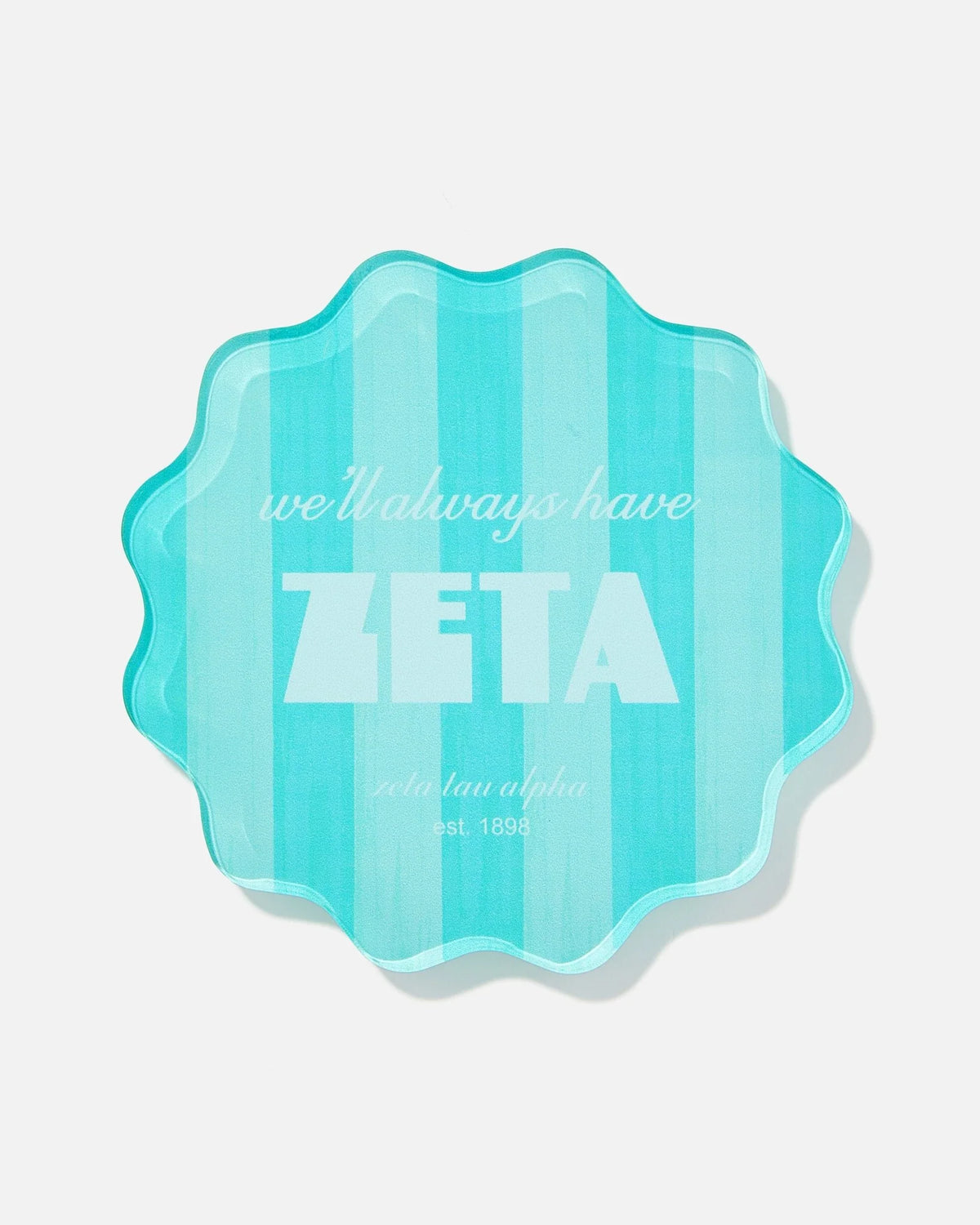 ZTA Striped Coaster