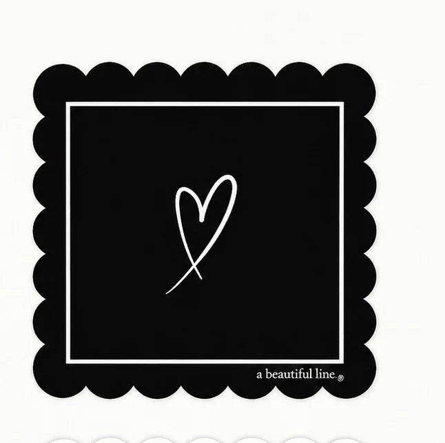 Mahjong Mat - Black Heart
