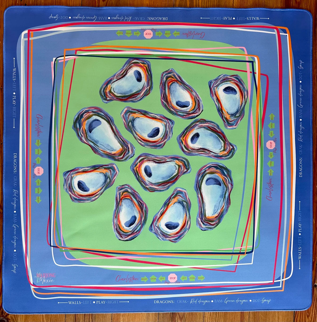 Mahjong Mat - Oyster Confetti