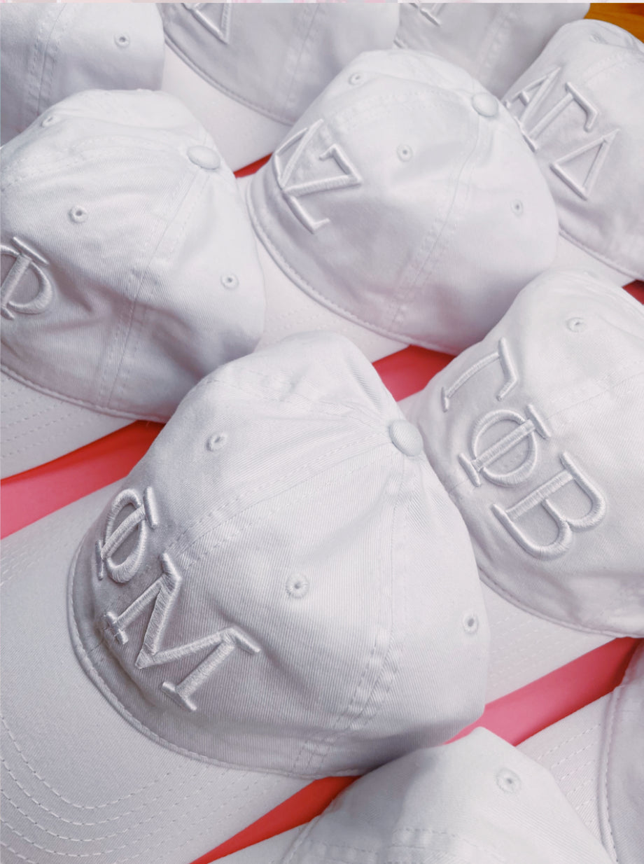 AXO Monochrome Greek Dad Hat