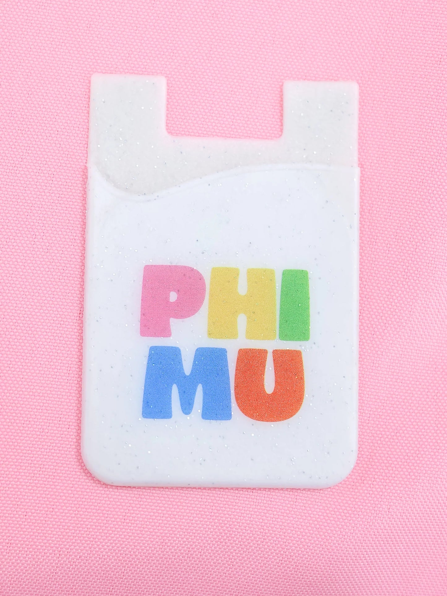 Shimmer Phone Wallet - Phi Mu