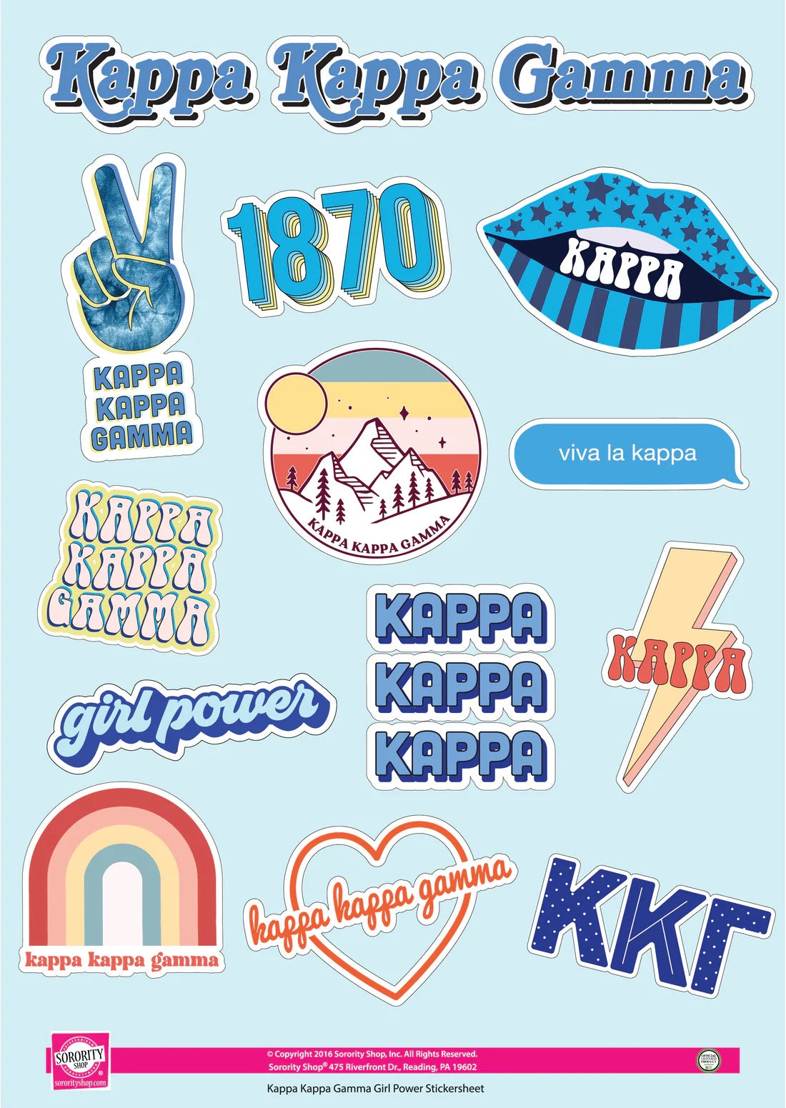Girl Power Sticker Sheet - KKG
