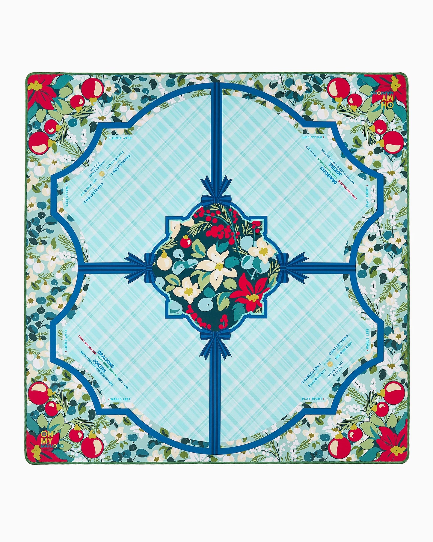 Mahjong Mat - Winterberry in Tube