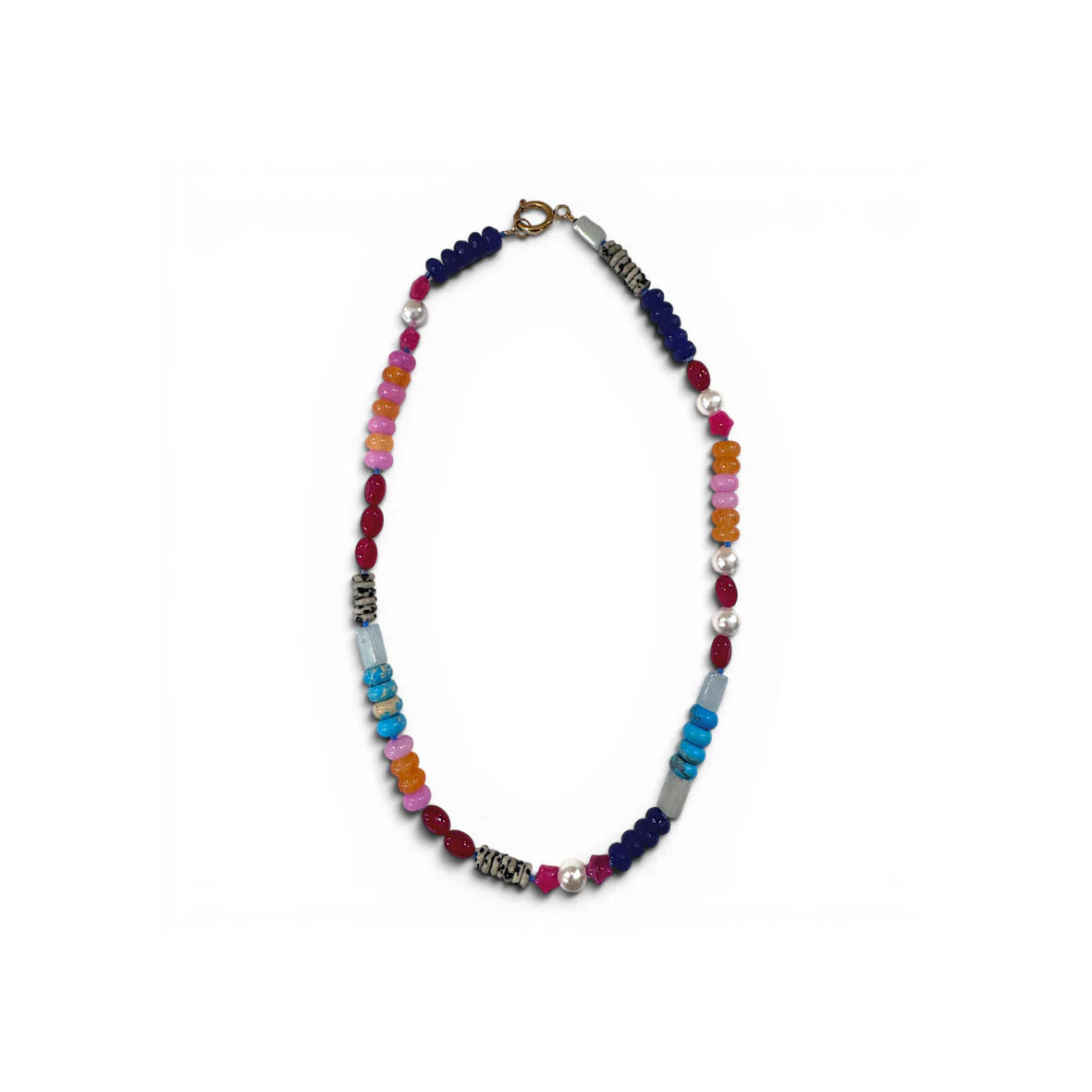 The Jovie Jewel Gemstone Beaded Necklace