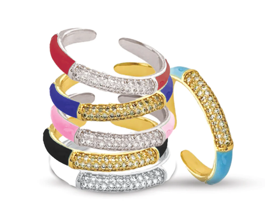 Stackable Enamel Ring
