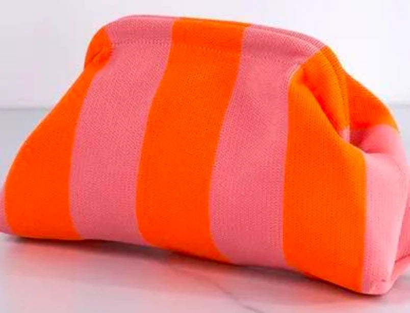 Soho Clutch - Pink/Orange