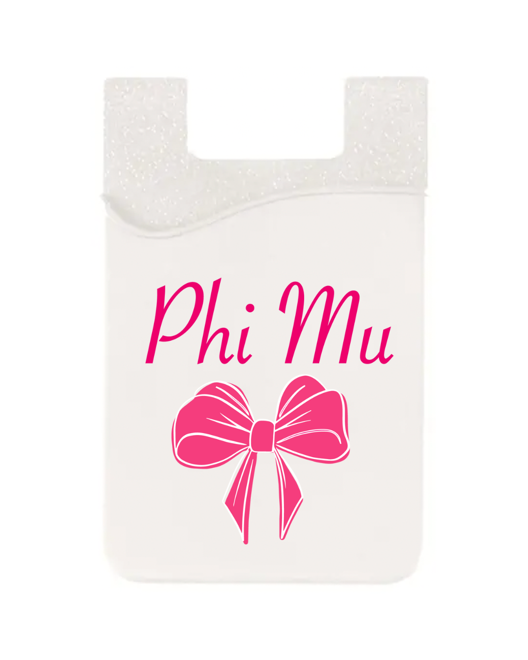 Phi Mu Bow Phone Wallet