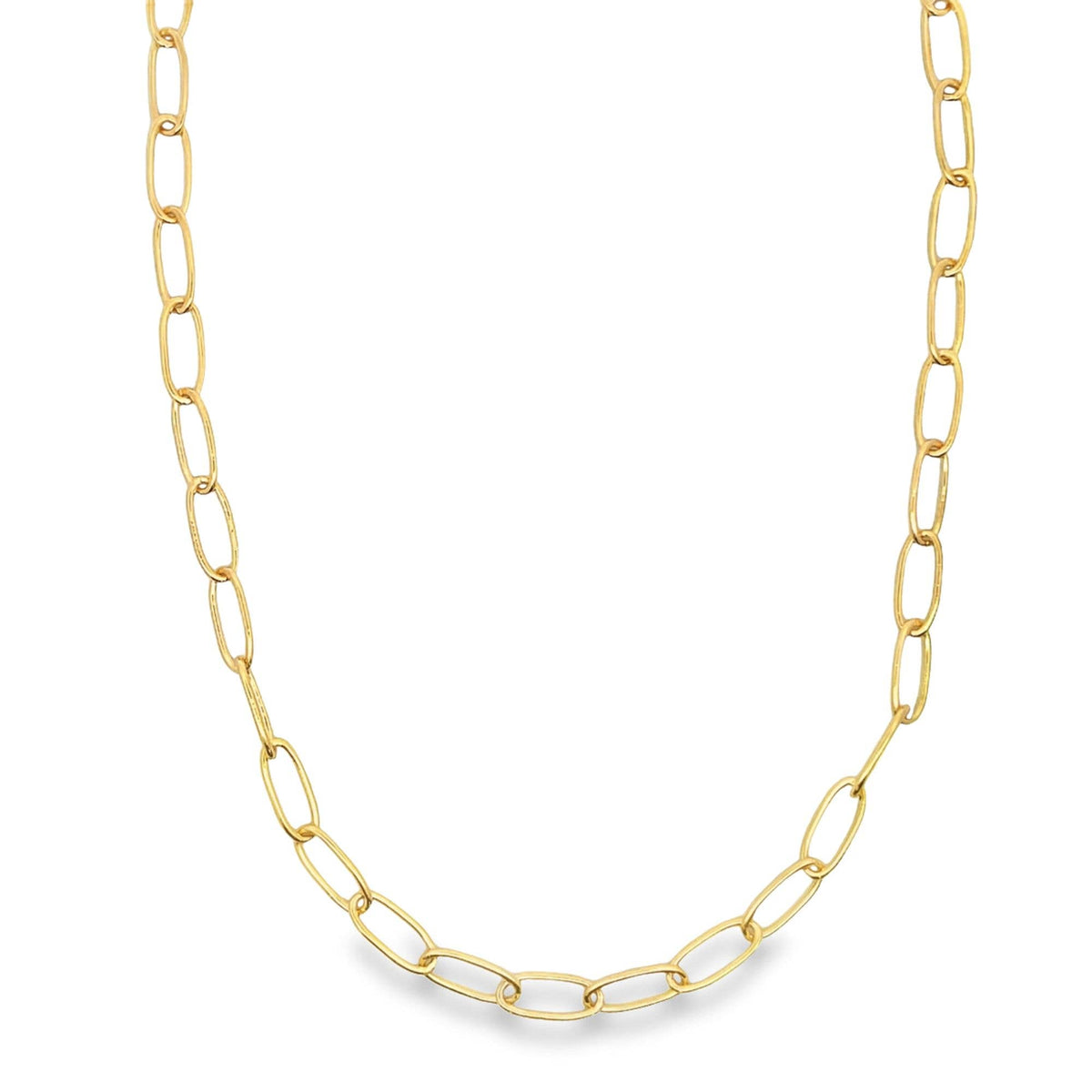 18K GF 6mm Paperclip Chain