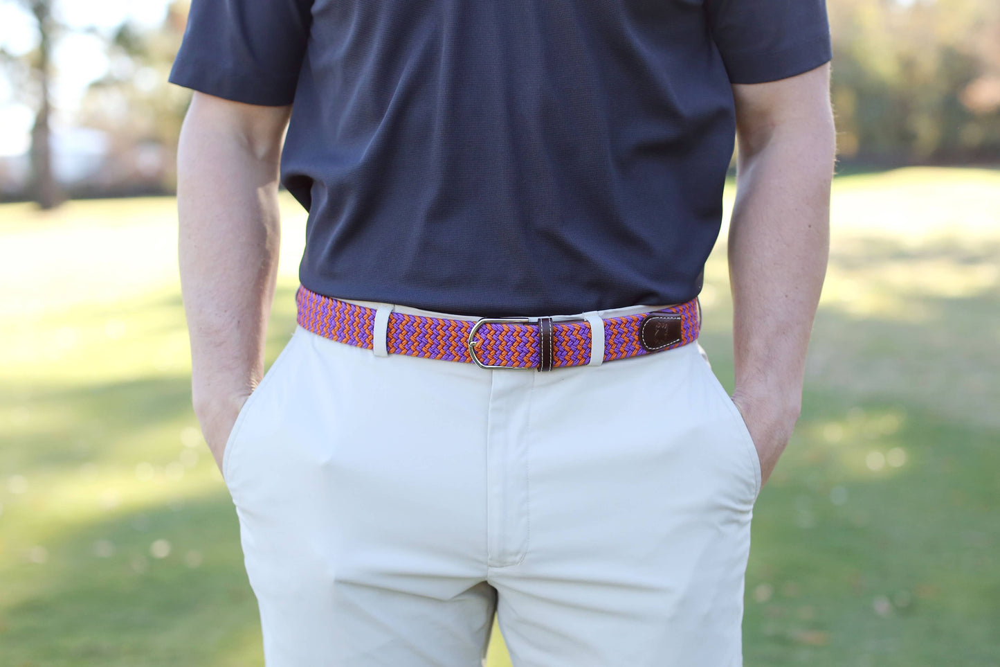 The Aiken Woven Stretch Belt