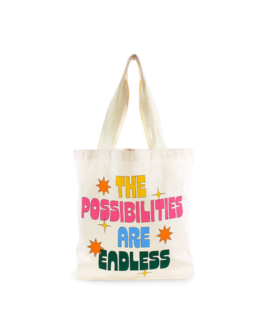 The Possibilities are Endless Canvas Tote