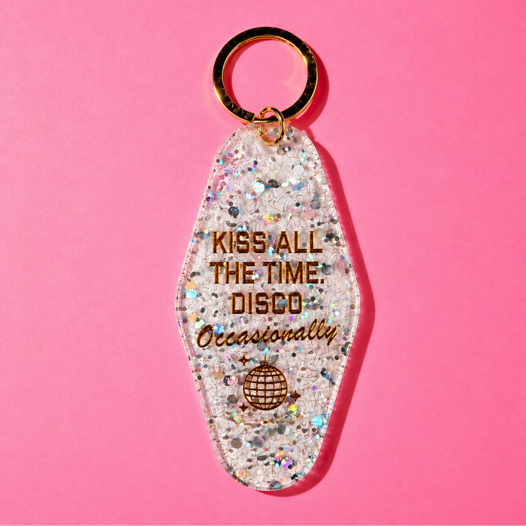 Kiss All the Time Disco Occasionally Keychain