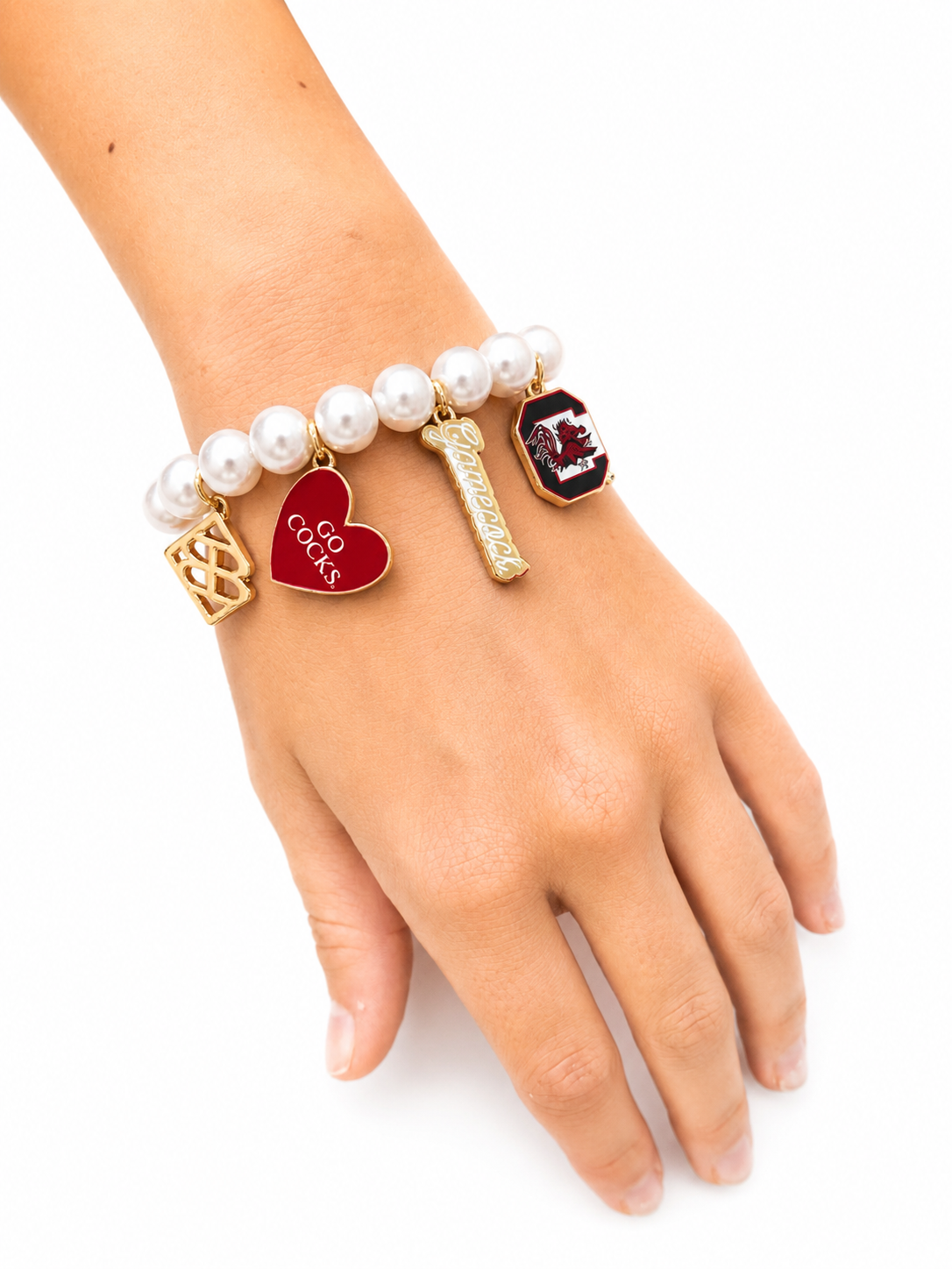 South Carolina Pearl Charm Bracelet