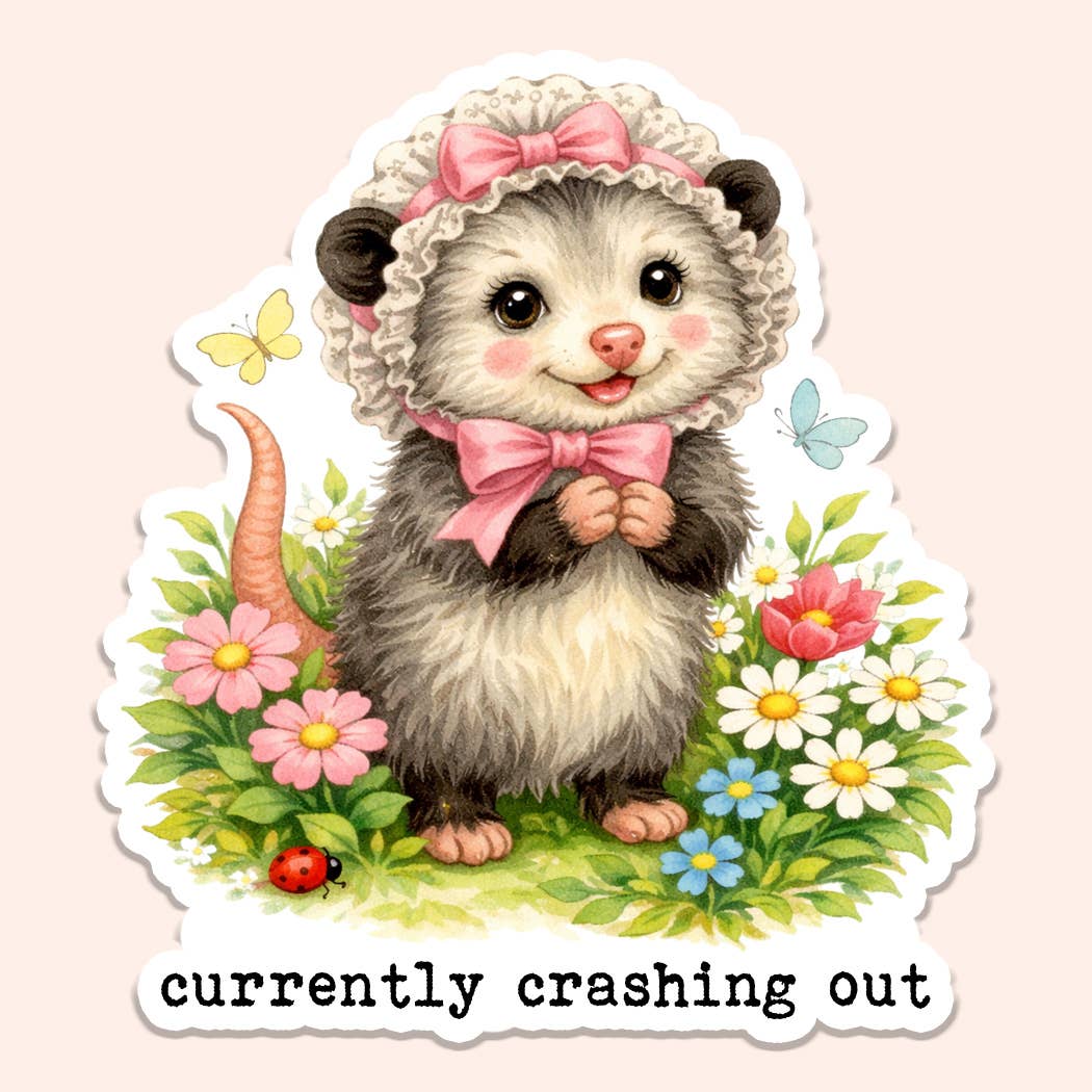 Crashing Out Sticker