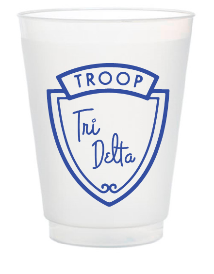 "Troop" Sorority Frosted Cup - Tri Delta